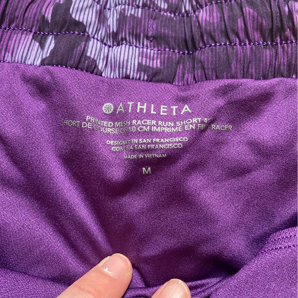 Athleta Mesh Racer Run Shorts - Picture 3 of 5